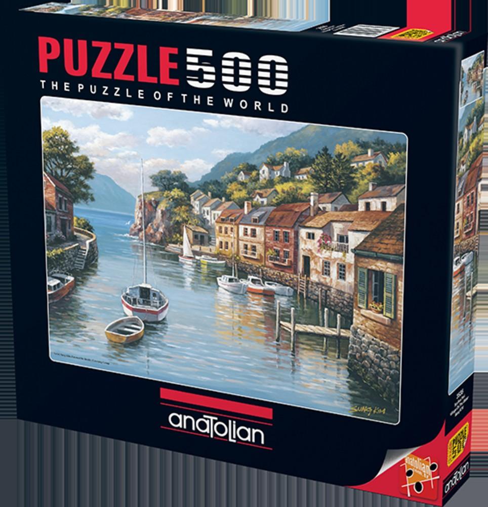 Anatolian Puzzle 500 Piece - Village On The Water