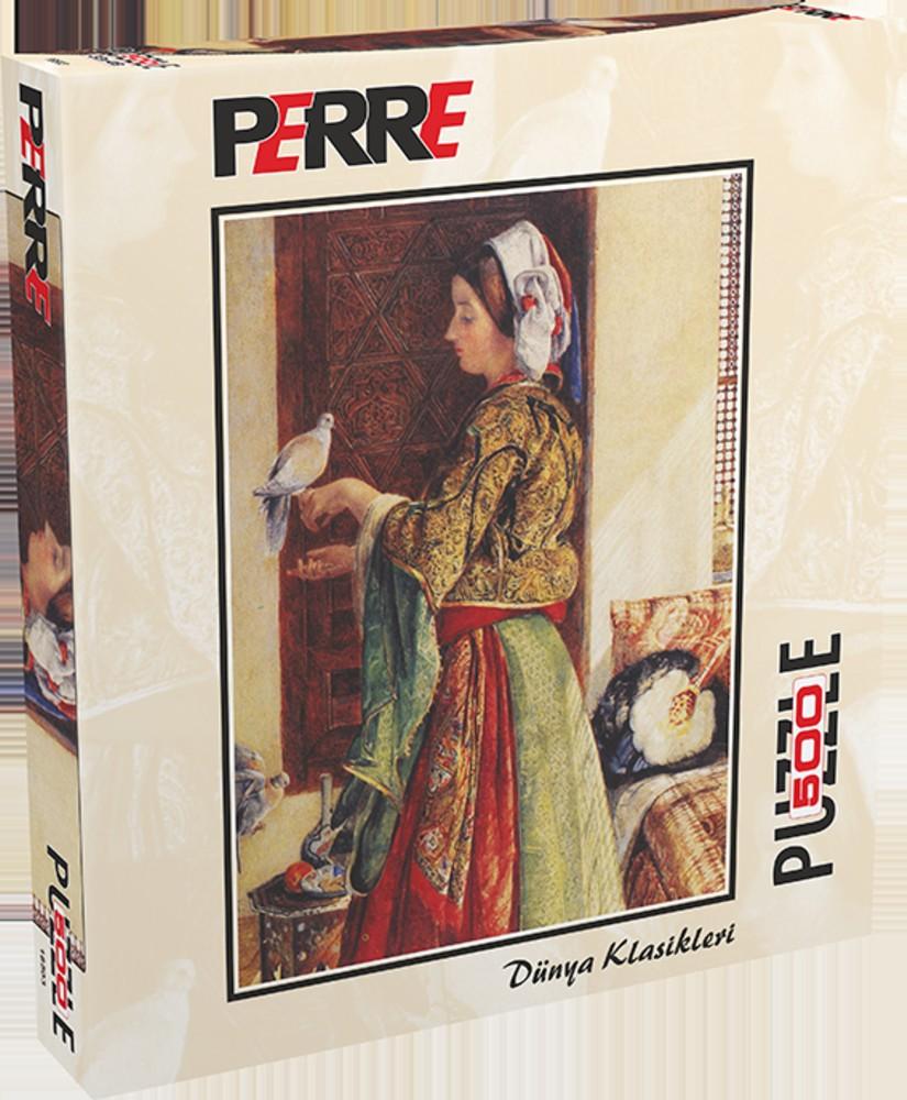 Anatolian Puzzle 500 Piece - Girl With Two Caged Doves