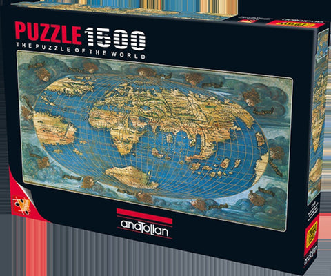 Anatolian Puzzle 1500 Piece - World Map 1508