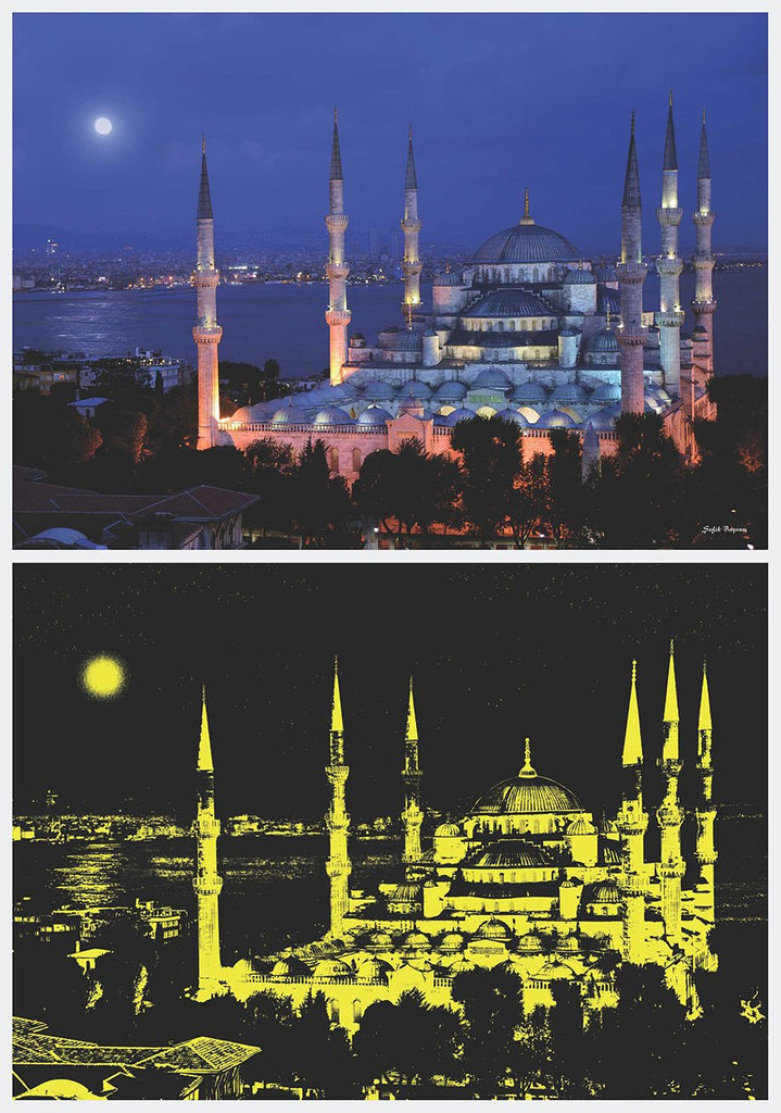 Anatolian Puzzle 1000 Piece Glow in Dark - Sultanahmet Neon