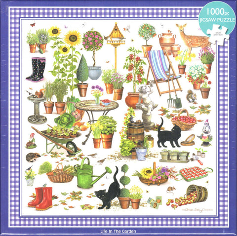 Otter House 1000 Piece Puzzle - Life In The Garden