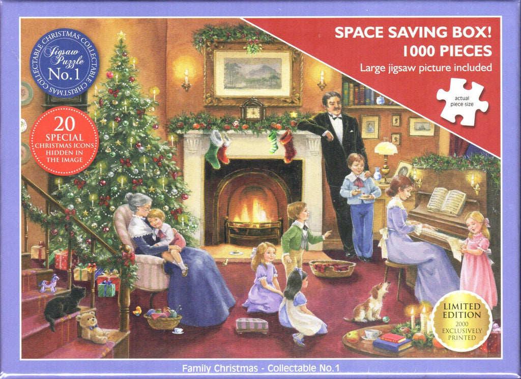 Otter House 1000 Piece Puzzle - Family Christmas - Collectable No.1