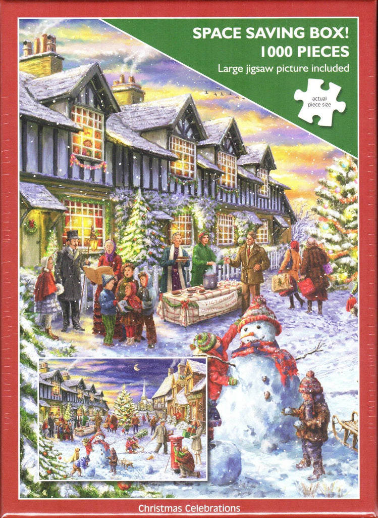 Otter House 1000 Piece Puzzle - Christmas Celebrations