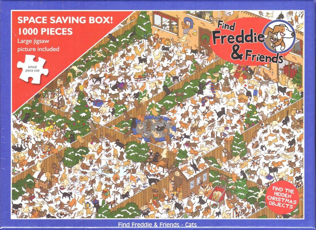Otter House 1000 Piece Puzzle - Find Freddie & Friends - Cats