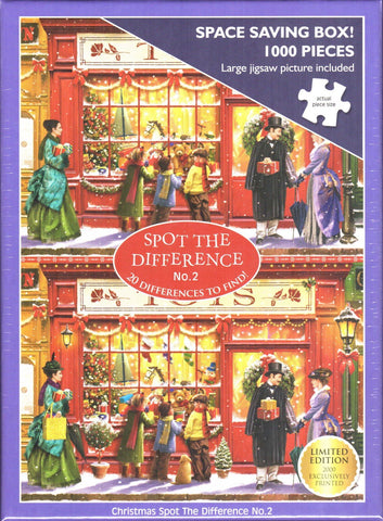 Otter House 1000 Piece Puzzle - Christmas Spot The Difference No.2