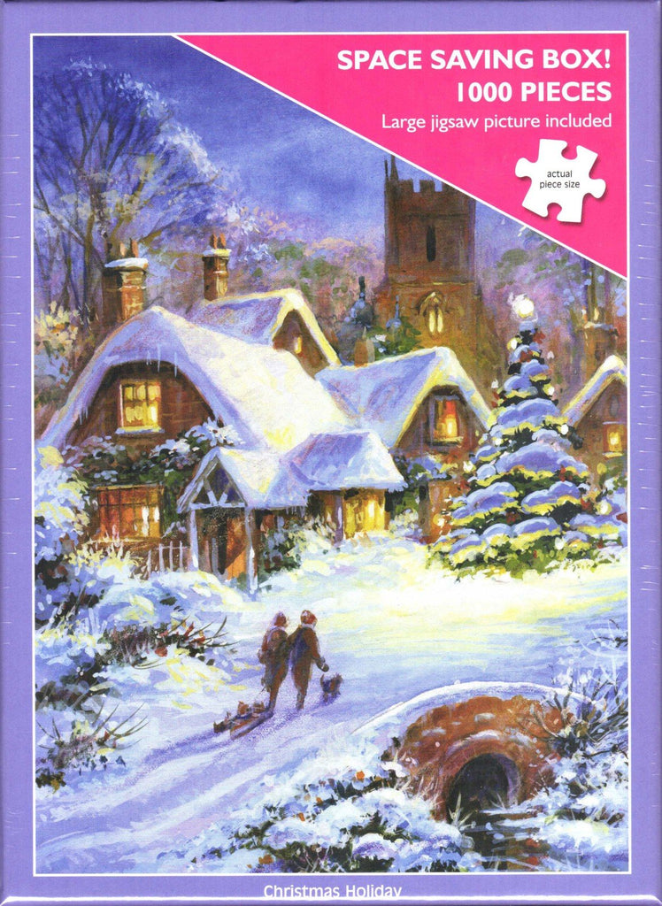 Otter House 1000 Piece Puzzle - Christmas Holiday