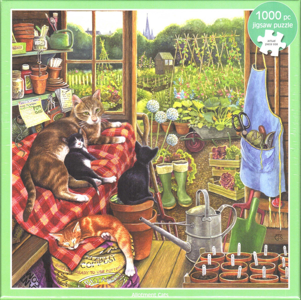 Otter House 1000 Piece Puzzle - Allotment Cats