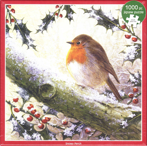 Otter House 1000 Piece Puzzle - Snowy Perch