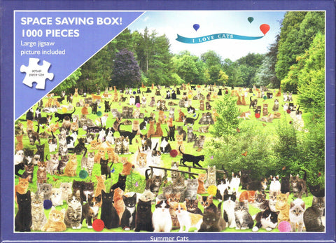 Otter House 1000 Piece Puzzle - Summer Cats