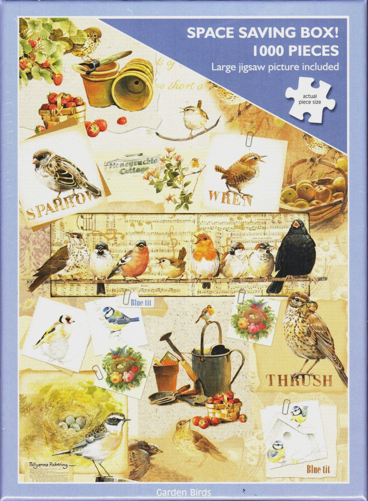 Otter House 1000 Piece Puzzle - Garden Birds