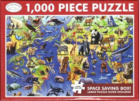 Otter House 1000 Piece Puzzle - Endangered Animals