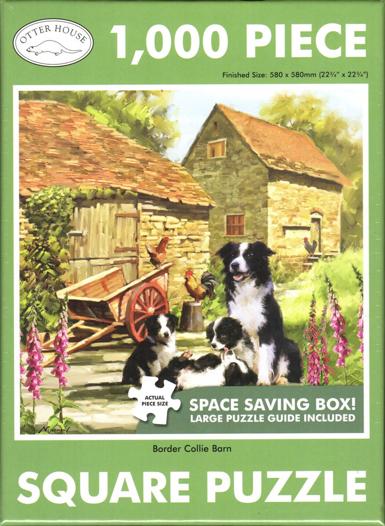Otter House 1000 Piece Puzzle - Border Collie Barn