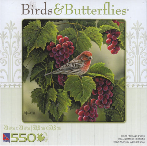 House Finch And Grapes 550 Piece Puzzle