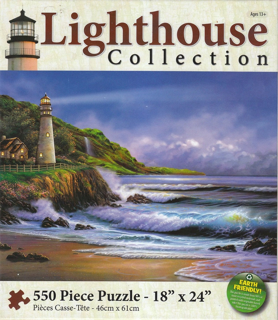 Blue Lighthouse 550 Piece Puzzle