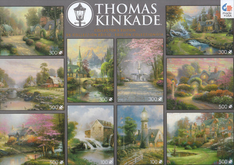 Thomas Kinkade 10 Puzzle Pack: Blessing, Light, Dogwood