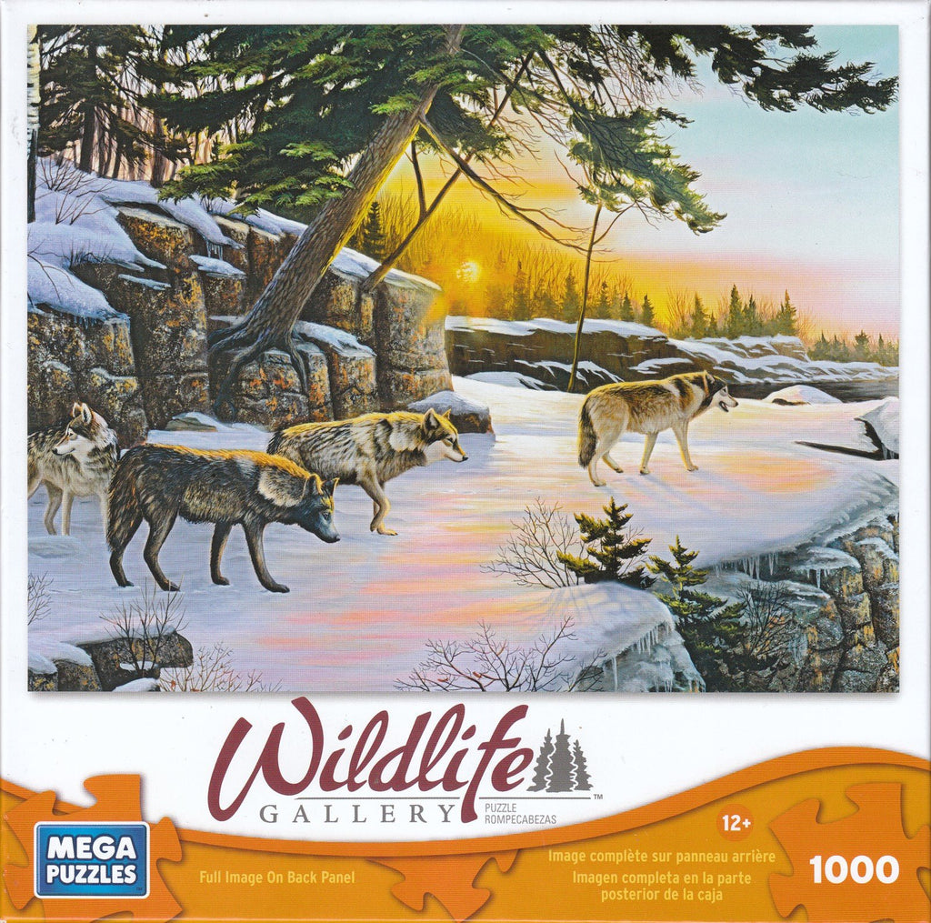 Wolf On The Bluff 1000 Piece Puzzle