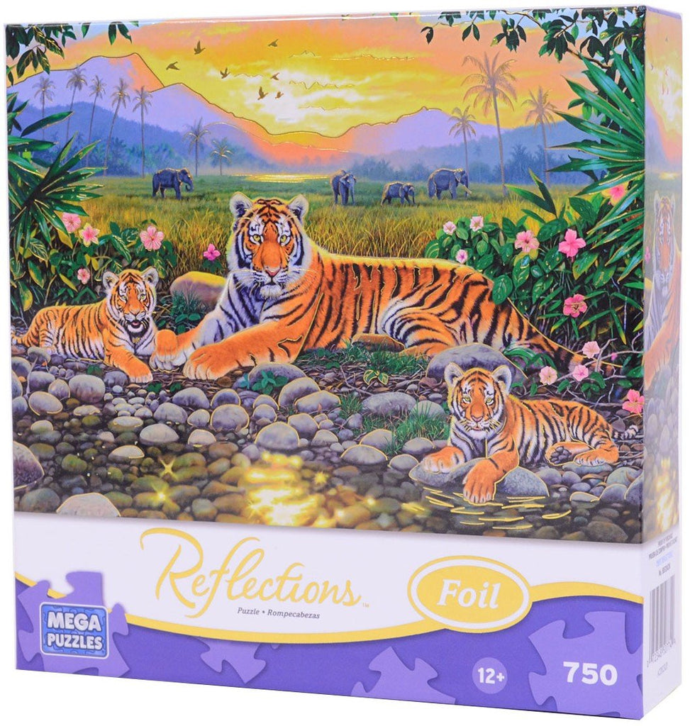 Resting By The Pool 750 Piece Foil Puzzle