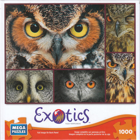 Exotics - Owls 1000 Piece Exotics Mega Puzzle