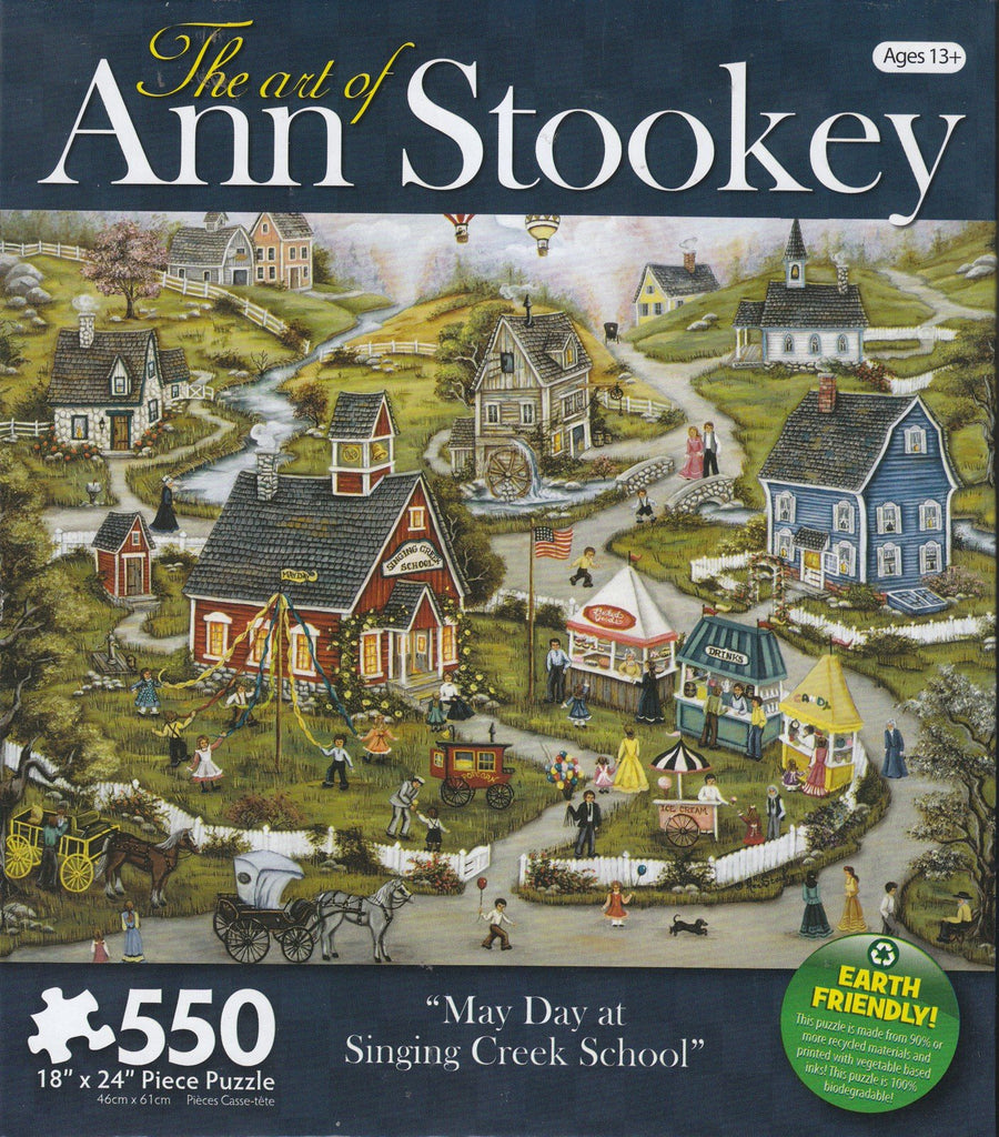 May Day At Singing Creek School 550 Piece Puzzle