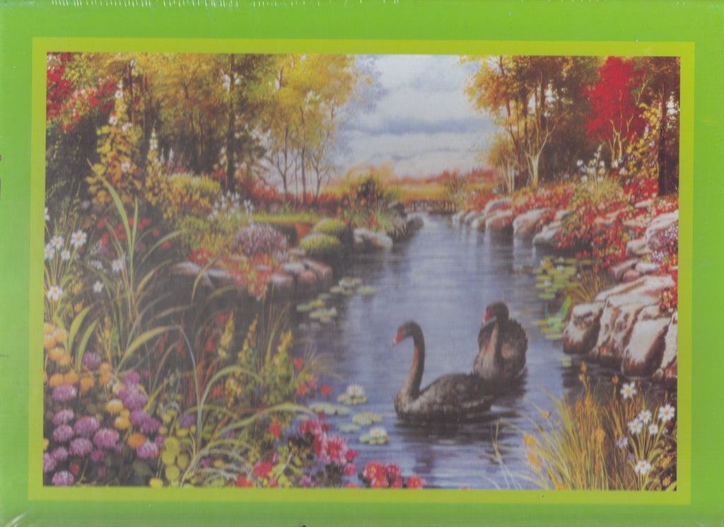 Geese in Stream 500 Piece Puzzle