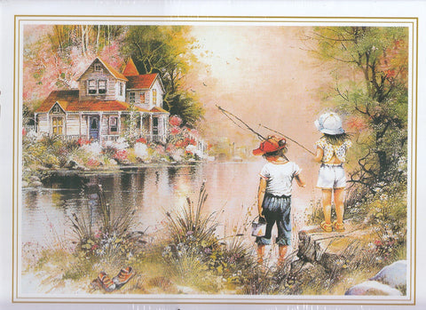 Children Fishing 500 Piece Puzzle