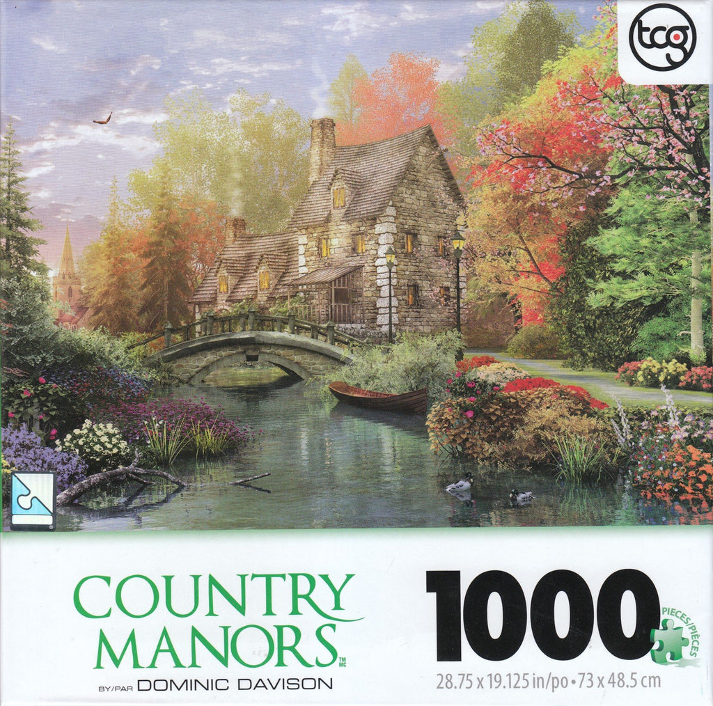 Water Lake Cottage 1000 Piece Puzzle