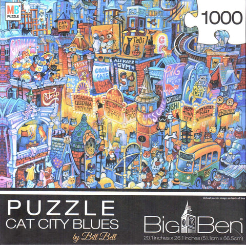 Cat City Blues 1000 Piece Puzzle