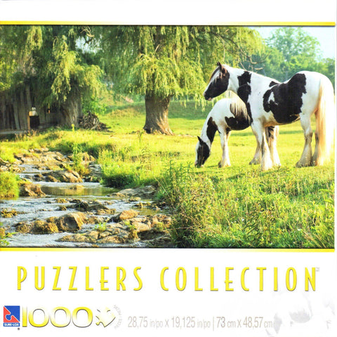 Grazing Near Brook 1000 Piece Puzzle