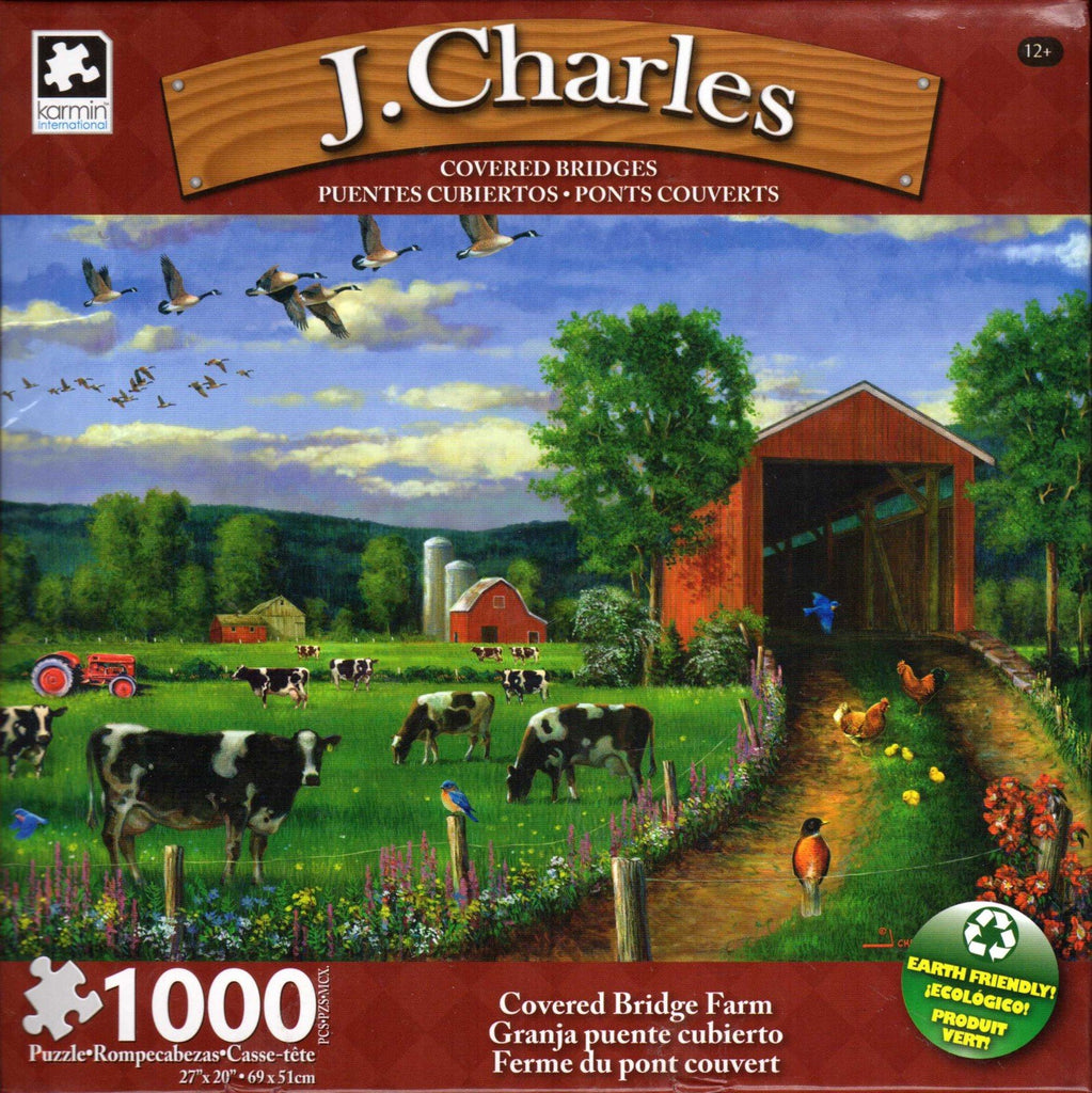 Covered Bridge Farm 1000 Piece Puzzle