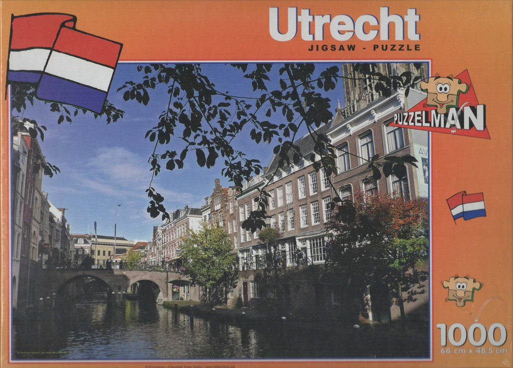 Puzzleman 1000 Piece Puzzle - Utrecht: View of the Canal By Peter Hoeks