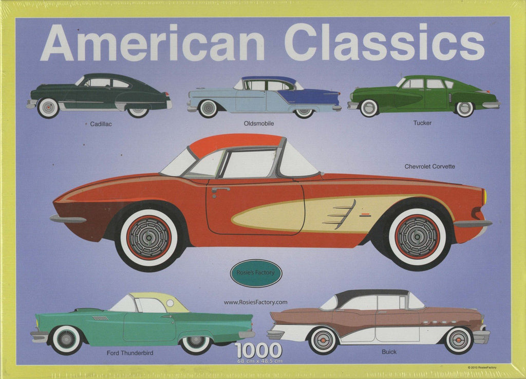 Puzzleman 1000 Piece Puzzle - American Classics By Rosies Factory