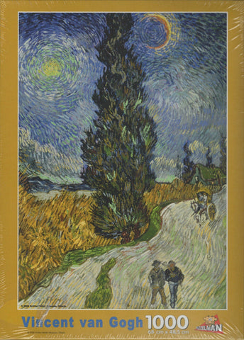 Puzzleman 1000 Piece Puzzle - Country Road in Provence by Night By Vincent van Gogh