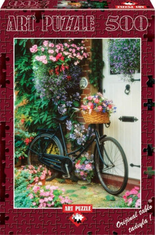 Bicycle & Flowers 500 Piece Puzzle