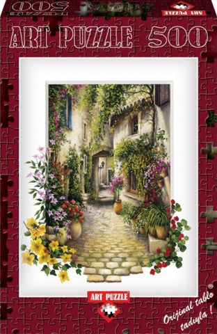In The Small Flower Village 500 Piece Puzzle