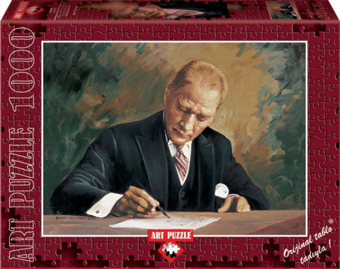 While Ataturk Works At Cankaya Mansion 1000 Piece Puzzle