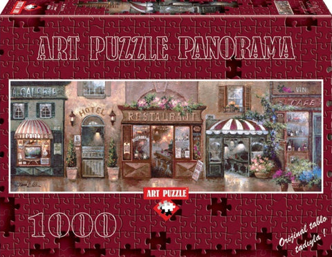 Cafe Walk I Panoramic 1000 Piece Puzzle