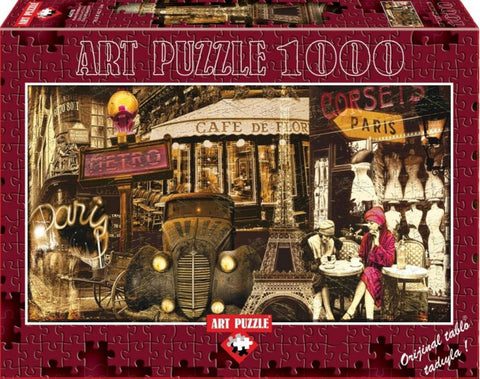 Streets Of Paris Panoramic 1000 Piece Puzzle
