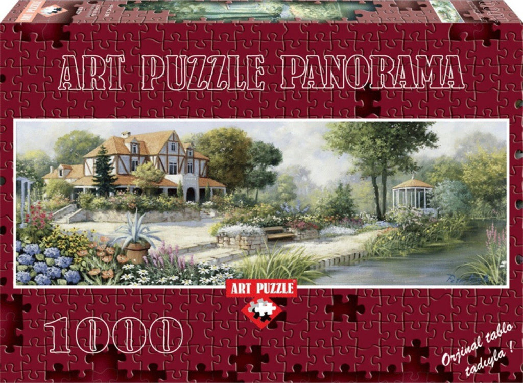 English Cottage Panoramic 1000 Piece Puzzle