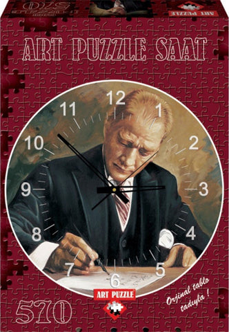 Ataturk Working At Cankaya Mansion 570 Piece Clock Puzzle