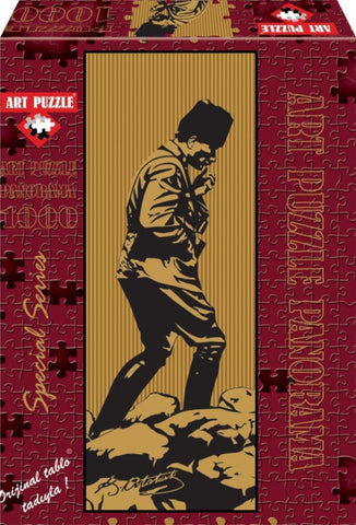 Atatürk At Kocatepe (Golden Glitter & & Flock Printing) Panoramic 1000 Piece Puzzle