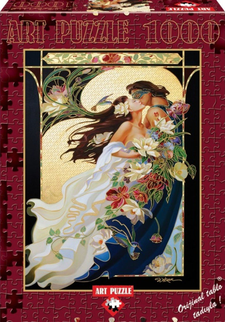 Romantic Couple (Golden Glitter) 1000 Piece Puzzle