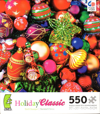 Holiday Classic Ornaments 550 Piece Puzzle