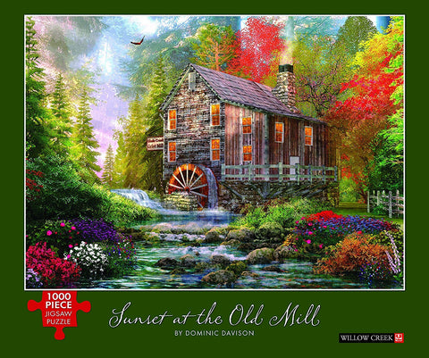 Sunset At The Old Mill 1000 Piece Puzzle