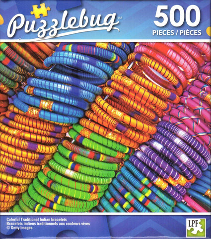 Puzzlebug 500 - Colorful Traditional Indian Bracelets