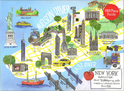 New York By Hennie Haworth 1000 Piece Puzzle