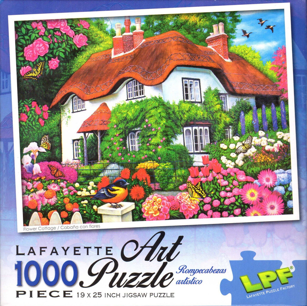 Flower Cottage 1000 Piece Puzzle
