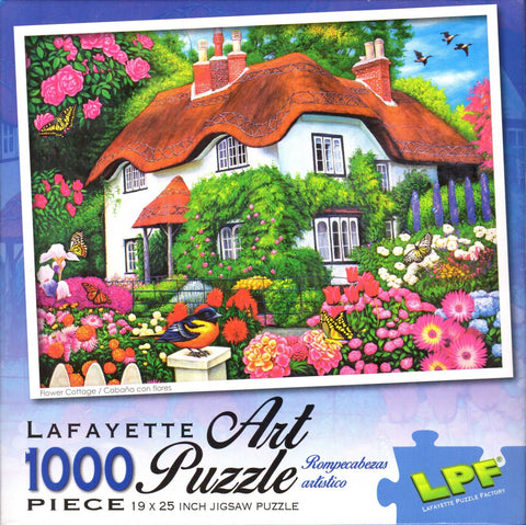 Flower Cottage 1000 Piece Puzzle