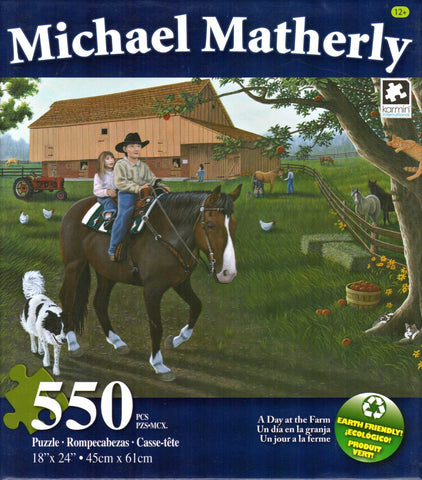 Day at the Farm 550 Piece Puzzle