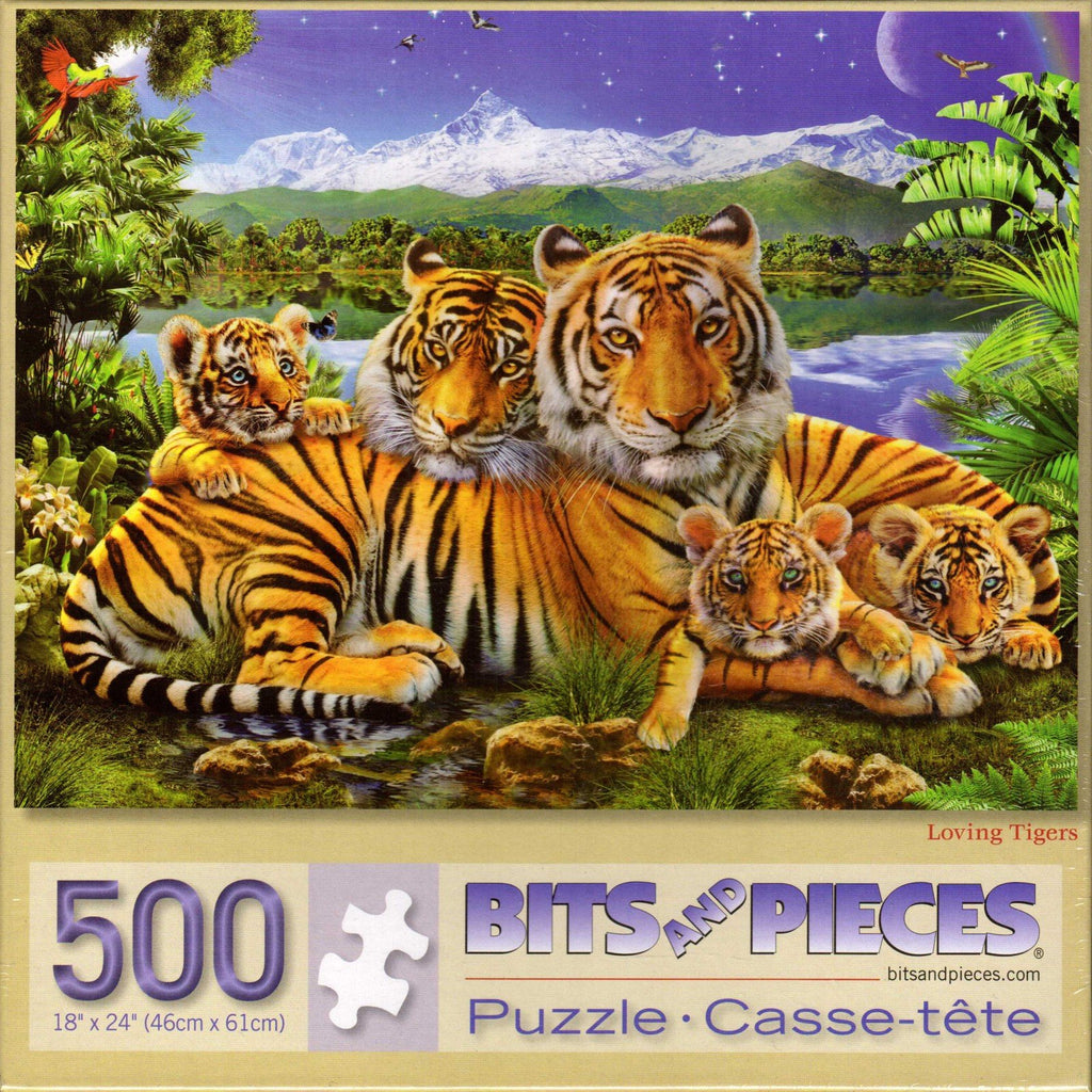 Loving Tigers 500 Piece Puzzle