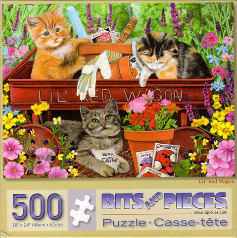 Lil' Red Wagon 500 Piece Puzzle